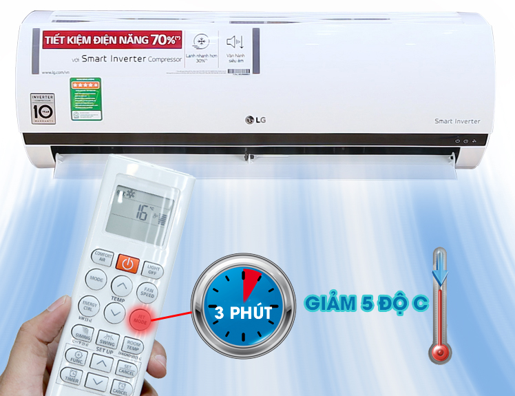 chế độ làm lạnh nhanh - Tìm hiểu chế độ làm lạnh nhanh trên máy lạnh
