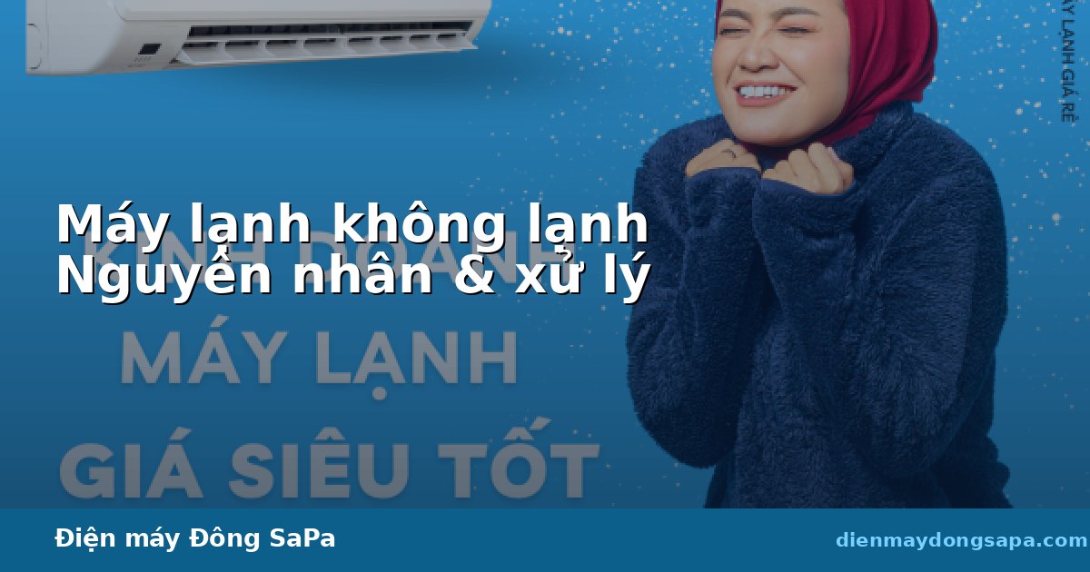 Kỹ thuật viên Điện máy Đông Sapa kiểm tra và xử lý sự cố máy lạnh không lạnh tại nhà