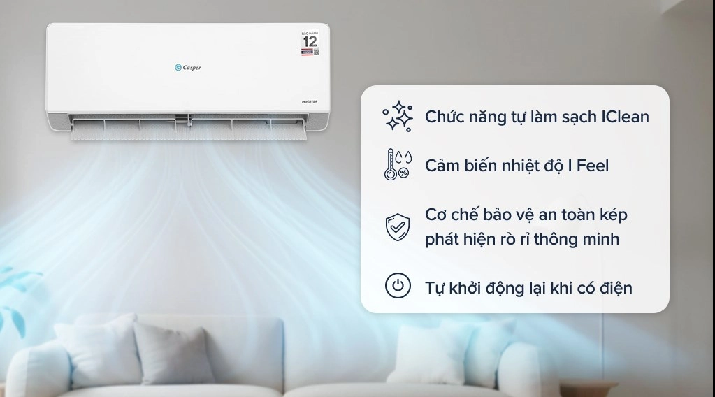 Máy lạnh Casper Inverter 1 HP QC-09IU36A