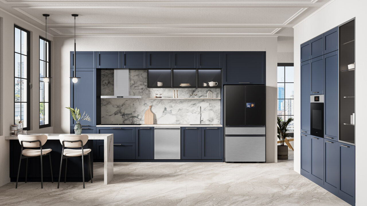 Tủ lạnh Samsung Family Hub với AI Vision nhận diện thực phẩm