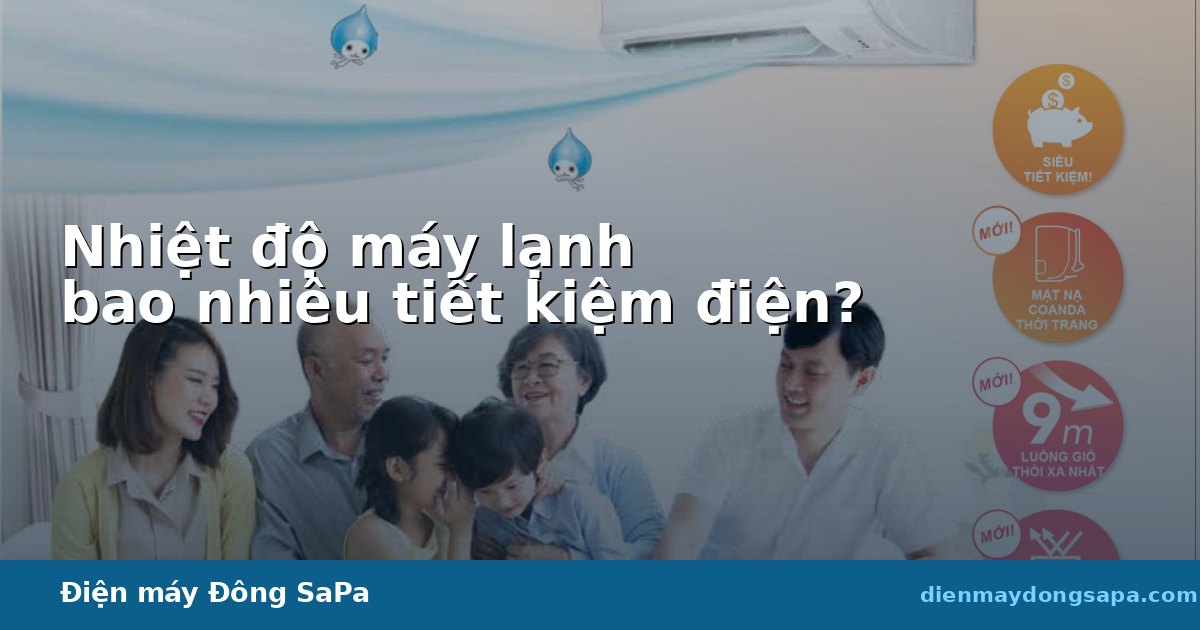 Nhiệt độ máy lạnh bao nhiêu để tiết kiệm điện chuẩn nhất theo Điện máy Đông Sapa