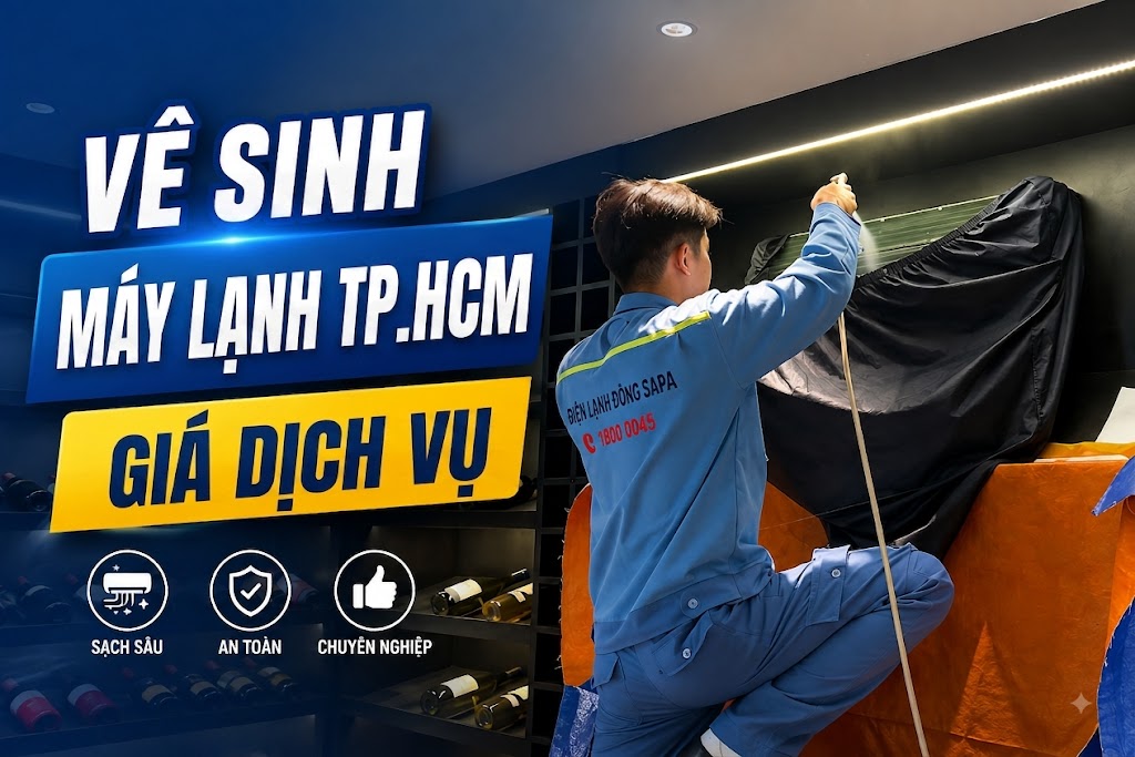 Kỹ thuật viên Điện máy Đông Sapa kiểm tra và sửa máy lạnh tại nhà TP.HCM chuyên nghiệp