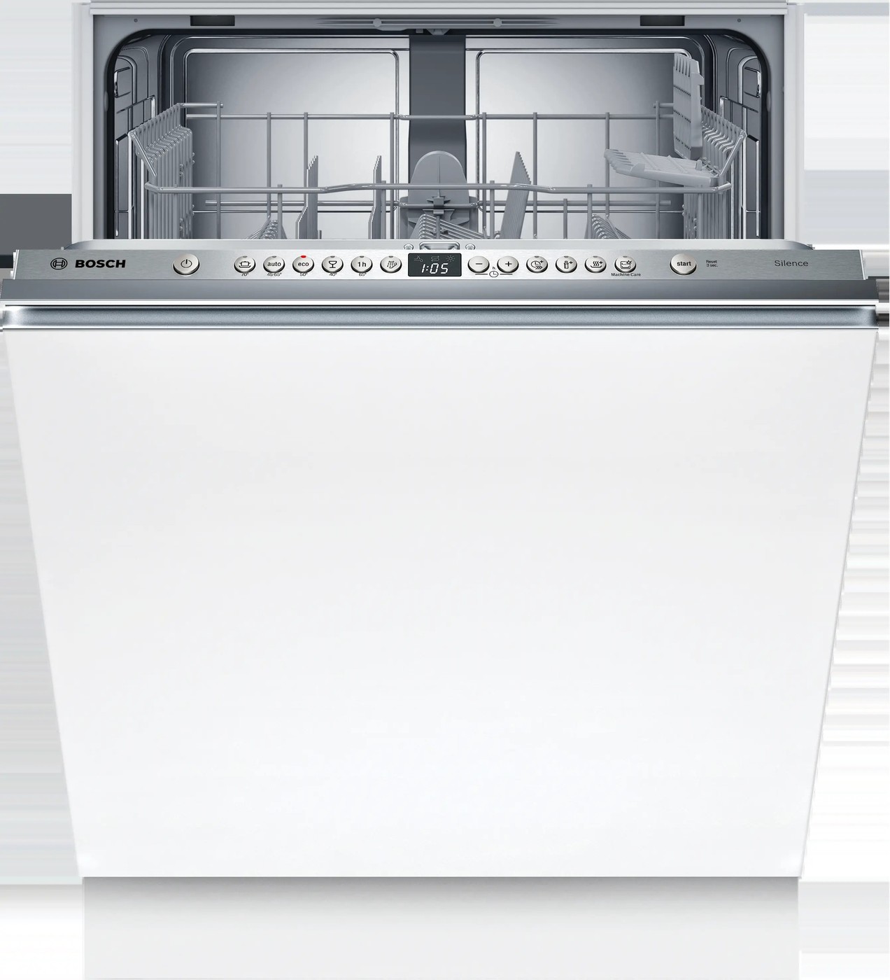 Máy rửa bát Bosch âm toàn phần SMV26AX01F - bảng điều khiển cạnh trên cửa
